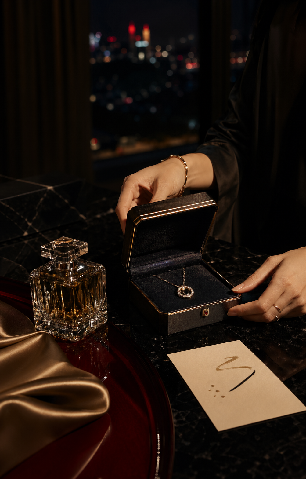 Luxury jewelry and fragrance content demo